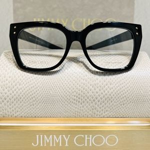 JIMMY CHOO JC329 Model Glasses Frame Shiny Black